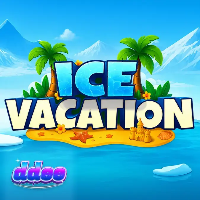 Tampilan visual slot Ice Vacation dengan tema liburan tropis